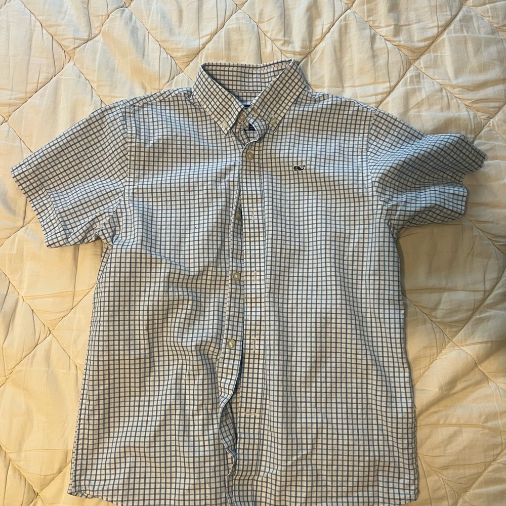 Boys Blue short sleeved vineyard vines whale Shirt